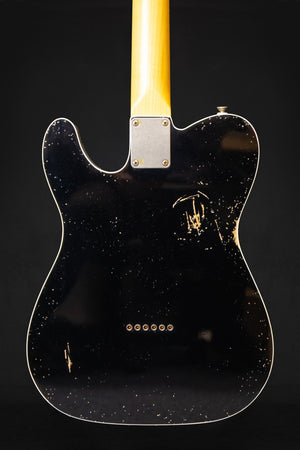 Woodstock Oldboy Tele Double Bound Black Electric Guitar - Electric Guitars - Woodstock