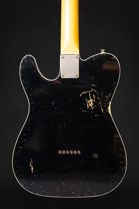 Woodstock Oldboy Tele Double Bound Black Electric Guitar - Electric Guitars - Woodstock