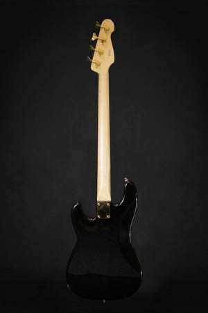 Woodstock P-Bass Black Reversed Headstock - Bass Guitars - Woodstock