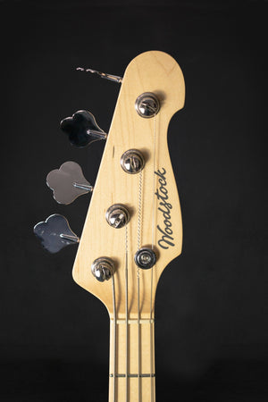 Woodstock Satin J - Bass 'Rock for Ukraine' Satin Black - Bass Guitars - Woodstock